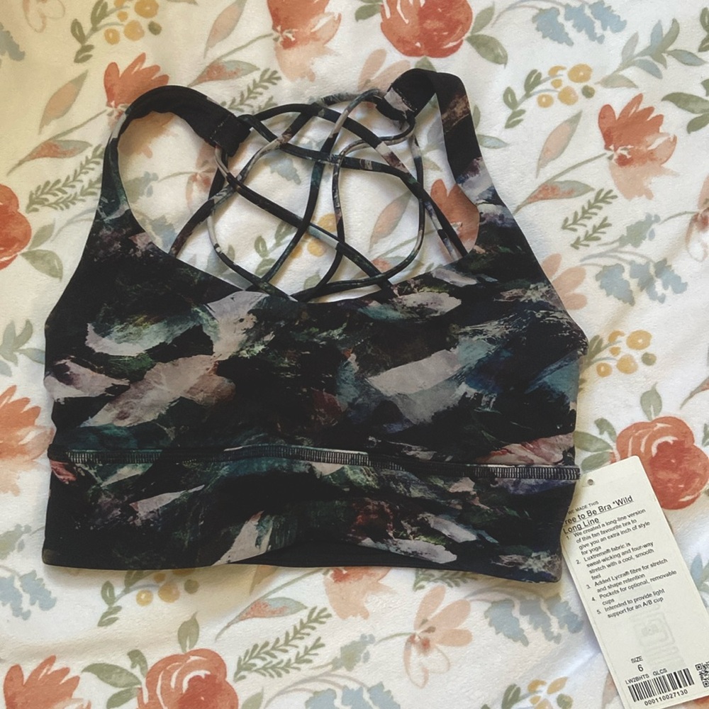 Lululemon Free to be bra wild long line size 6